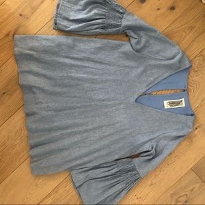 Free people bell sleeve mini dress